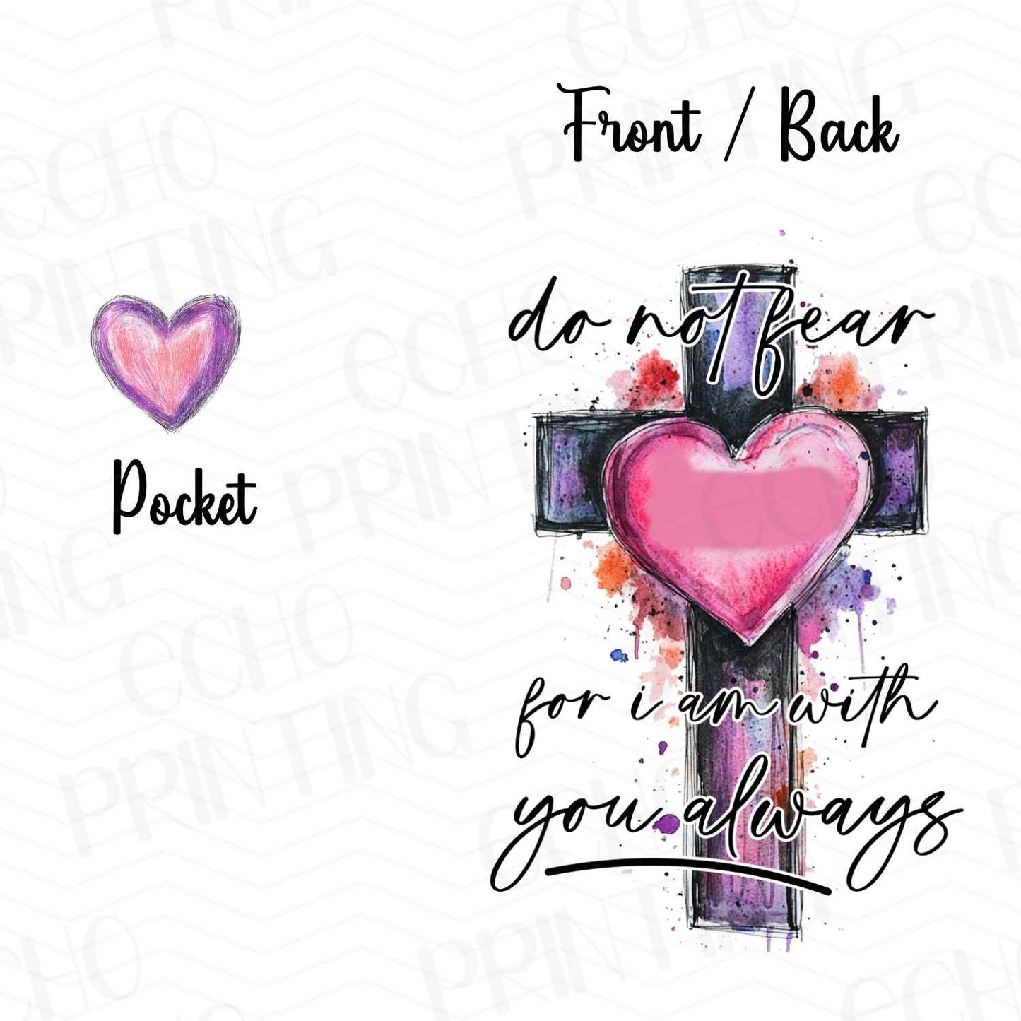 FTHG 186 - DO NOT FEAR | POCKET & BACK SOLD SEPERATELY