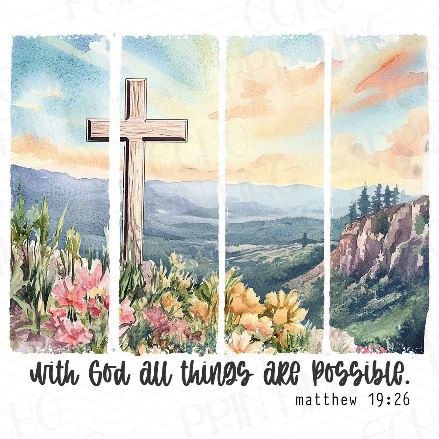 FTH 284 – WITH GOD ALL THINGS SUNSET CROSS