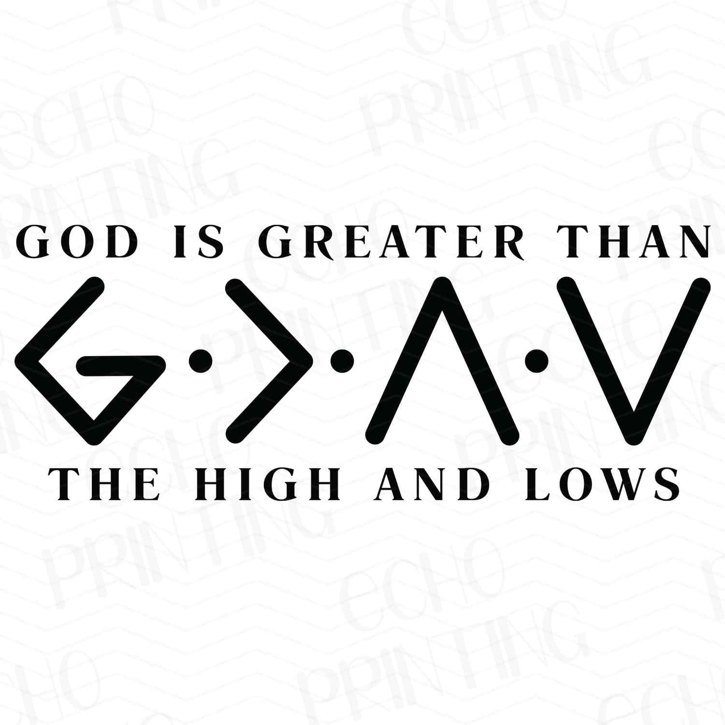 FTHG 305 - GOD IS GREATER THAN THE HIGHS AND LOWS