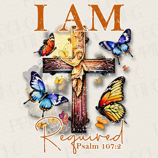 FTH 31 – I AM REDEEMED – CROSS WITH BUTTERFLIES