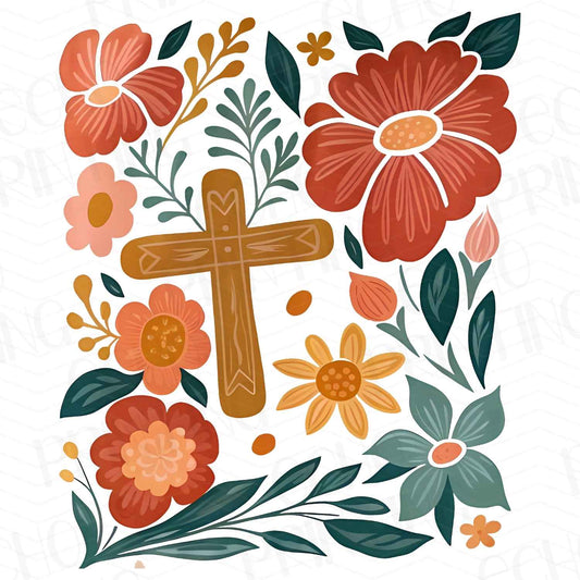 FTH 361 – ORANGE BLOOM CROSS