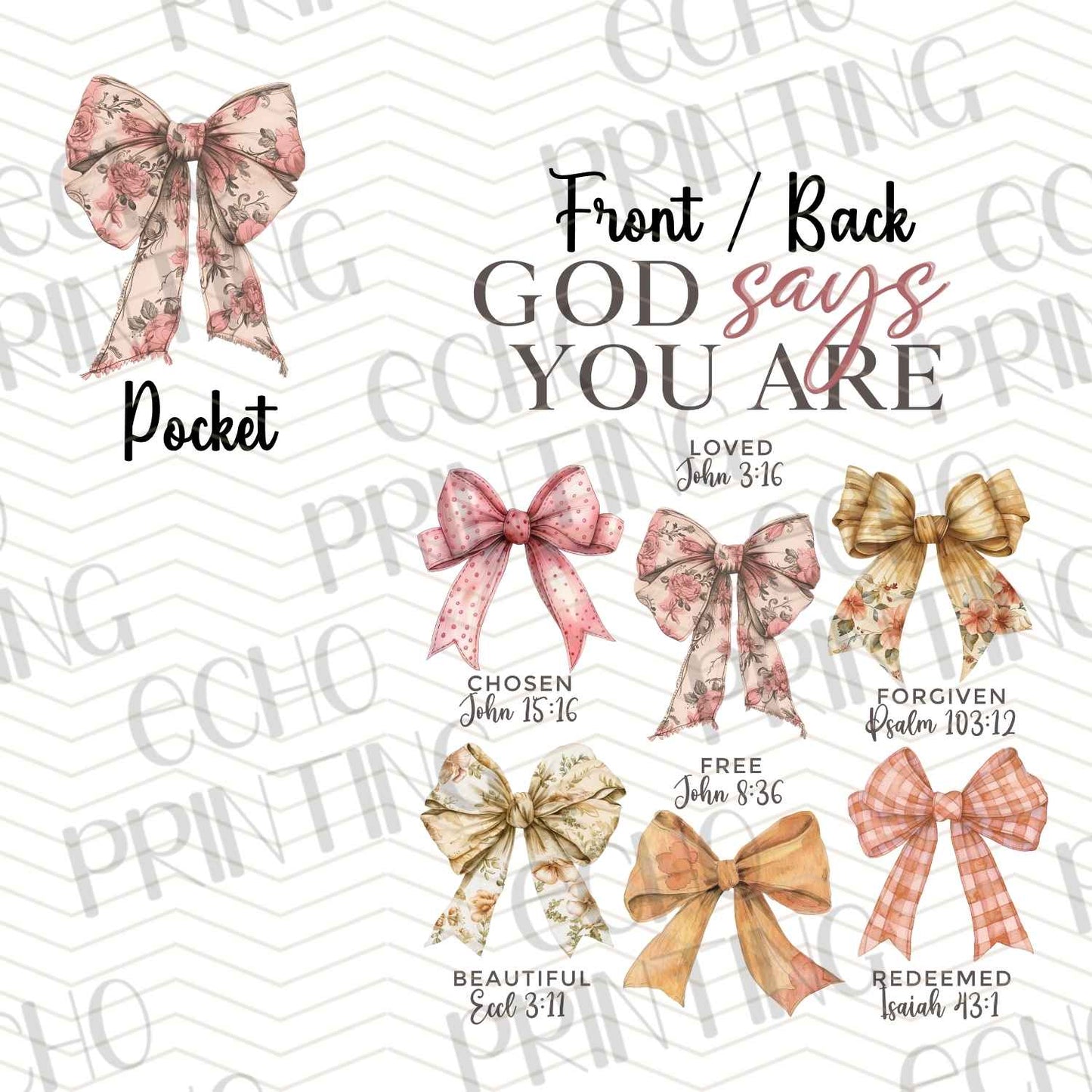 FTHG 551 – GOD SAYS YOU ARE | POCKET & BACK SOLD SEPERATELY