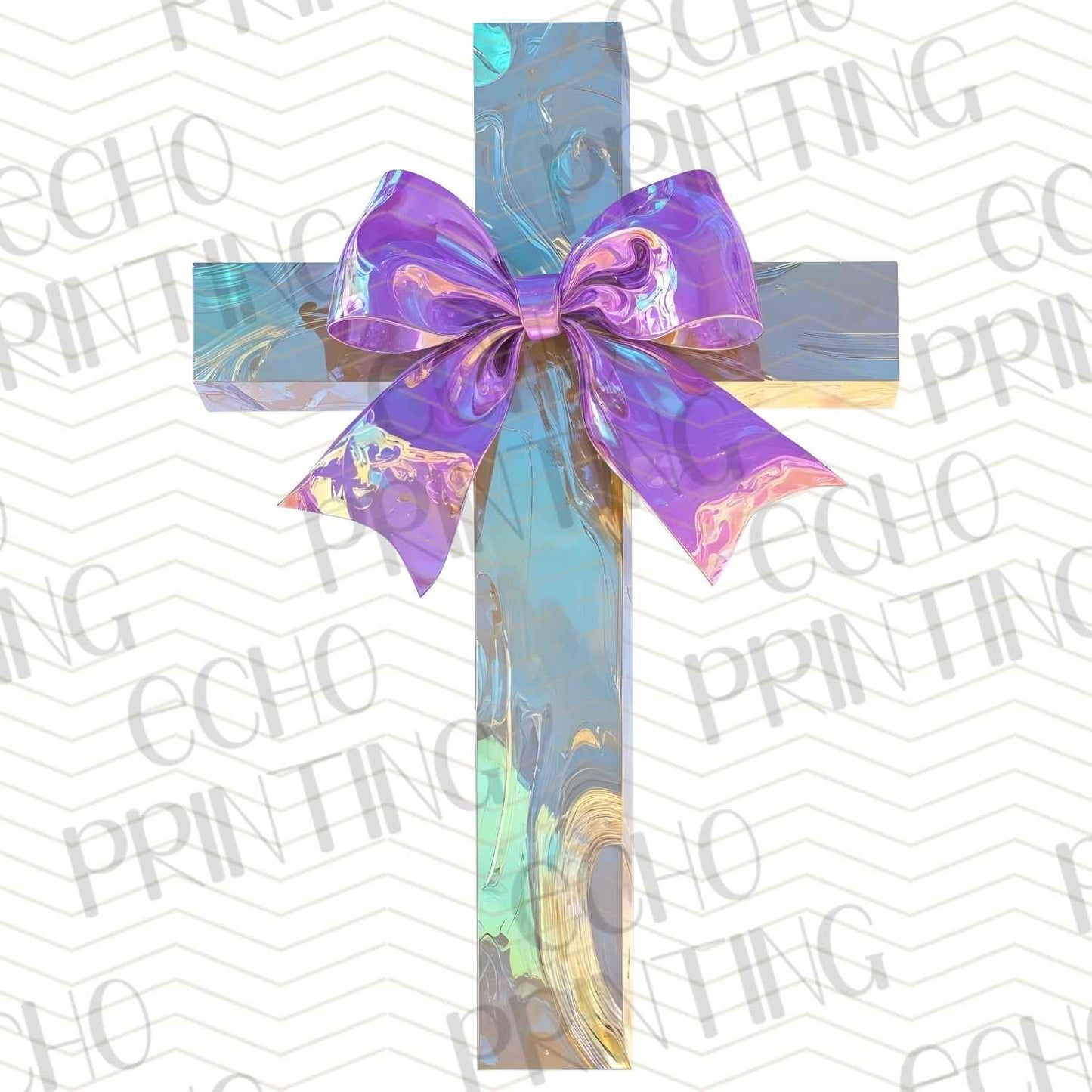 FTHG 616 – PASTEL CROSS WITH RIBBON
