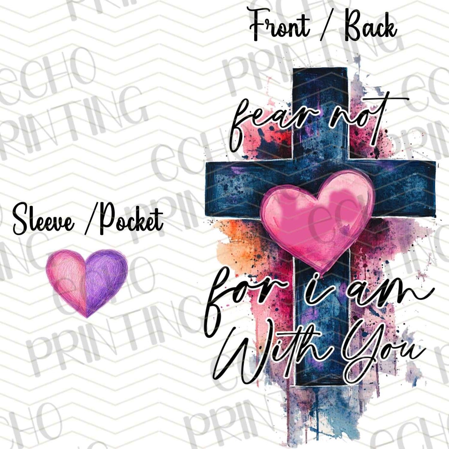 FTHG 61 – FEAR NOT FOR I AM WITH YOU | POCKET & BACK SOLD SEPERATELY