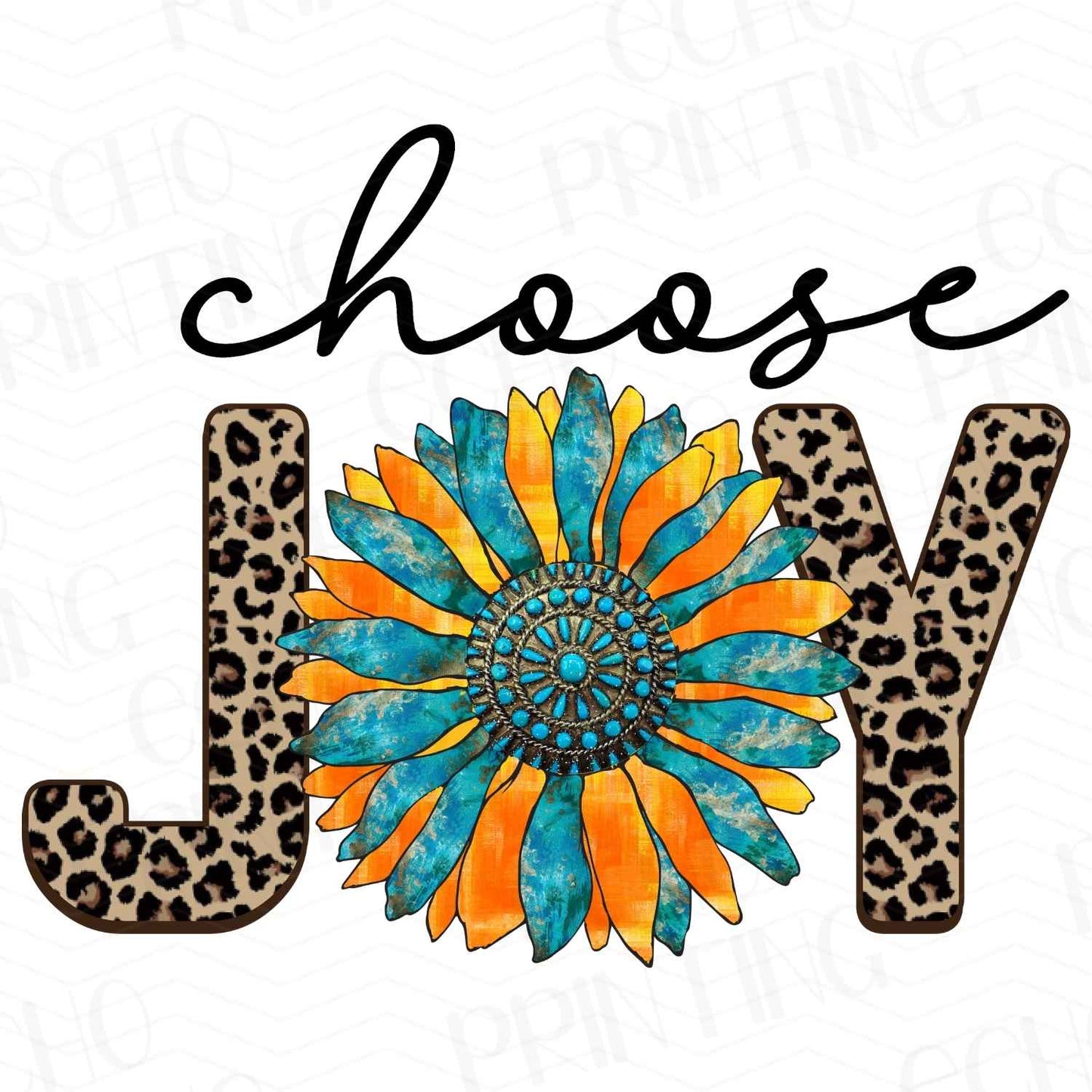 FTHG 87 – CHOOSE JOY – SUNFLOWER LEOPARD MIX