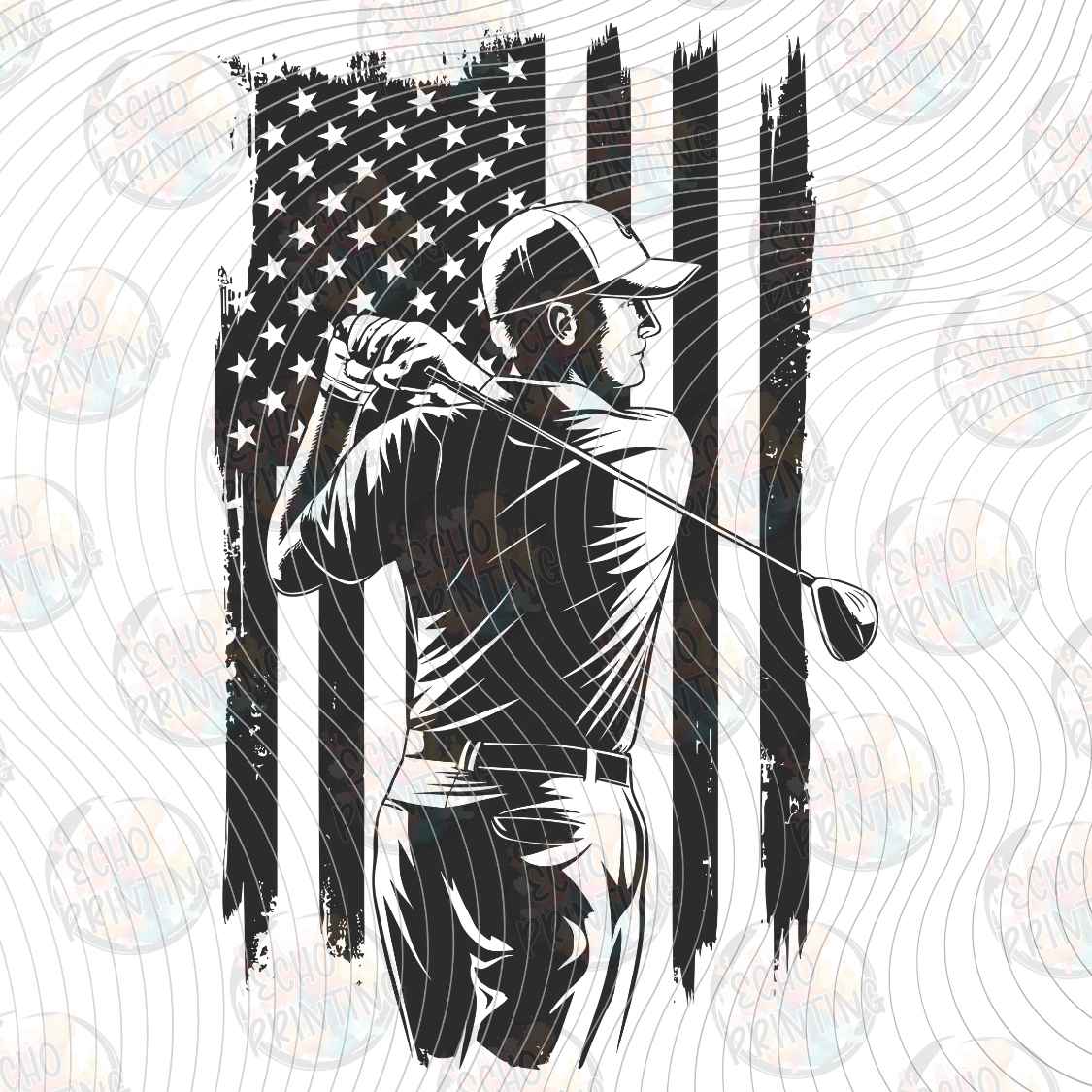 GLFG 26 - PATRIOTIC GOLFER
