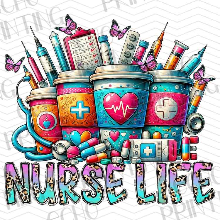 HLTCR 414 - COLORFUL NURSE LIFE MEDICAL COLLAGE