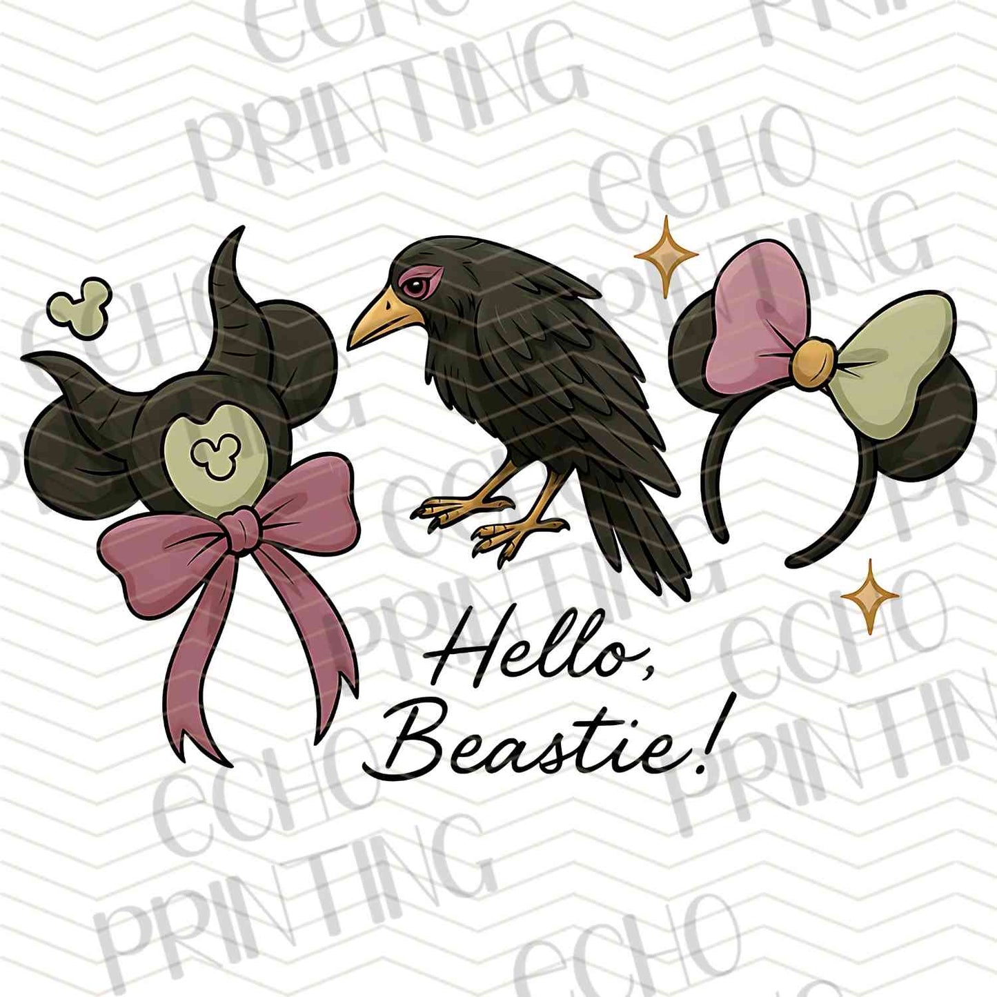 HLW 1002 – HALLOWEEN EARS WITH WITCH HAT