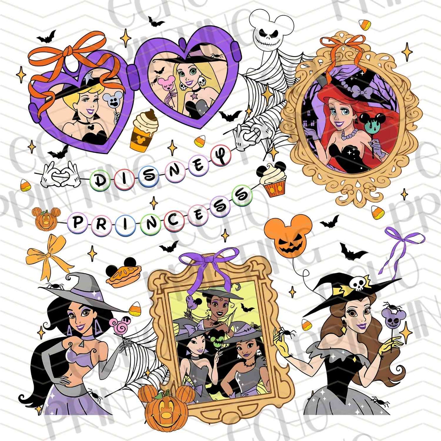 HLW 1025 - HALLOWEEN MASKED FRIENDS HEARTS