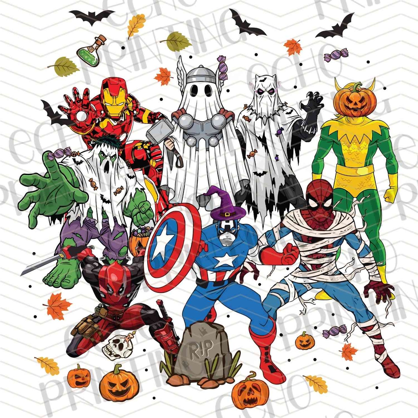 HLW 1053 – HALLOWEEN HEROES COLLAGE