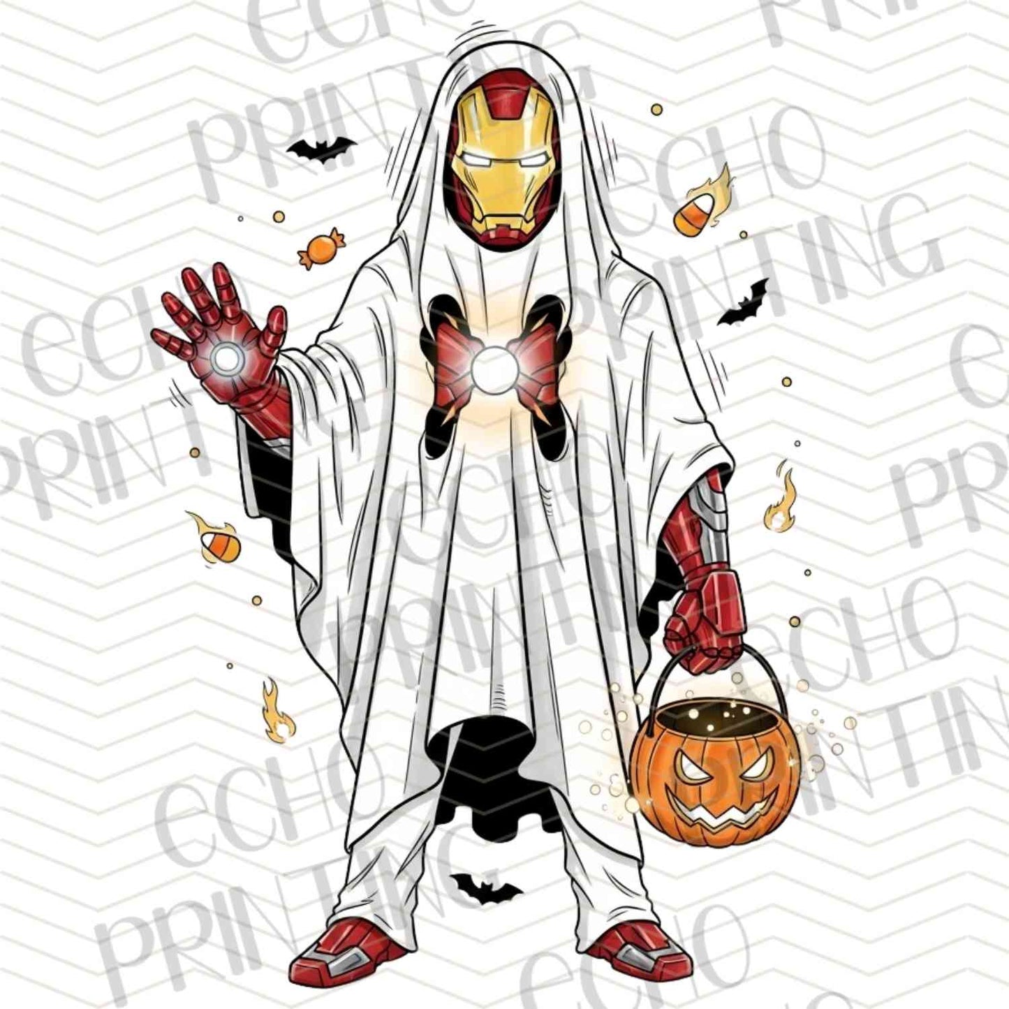 HLW 1068 – RED HERO IN GHOST COSTUME