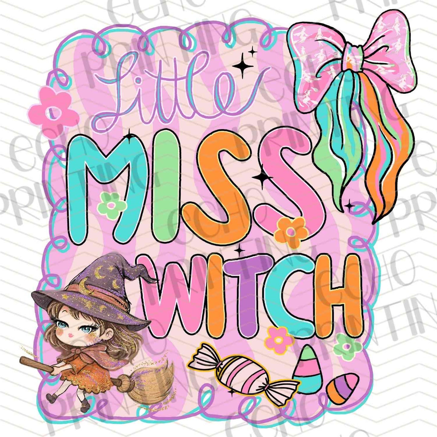 HLW 1173 – MISS WITCH PASTEL HALLOWEEN