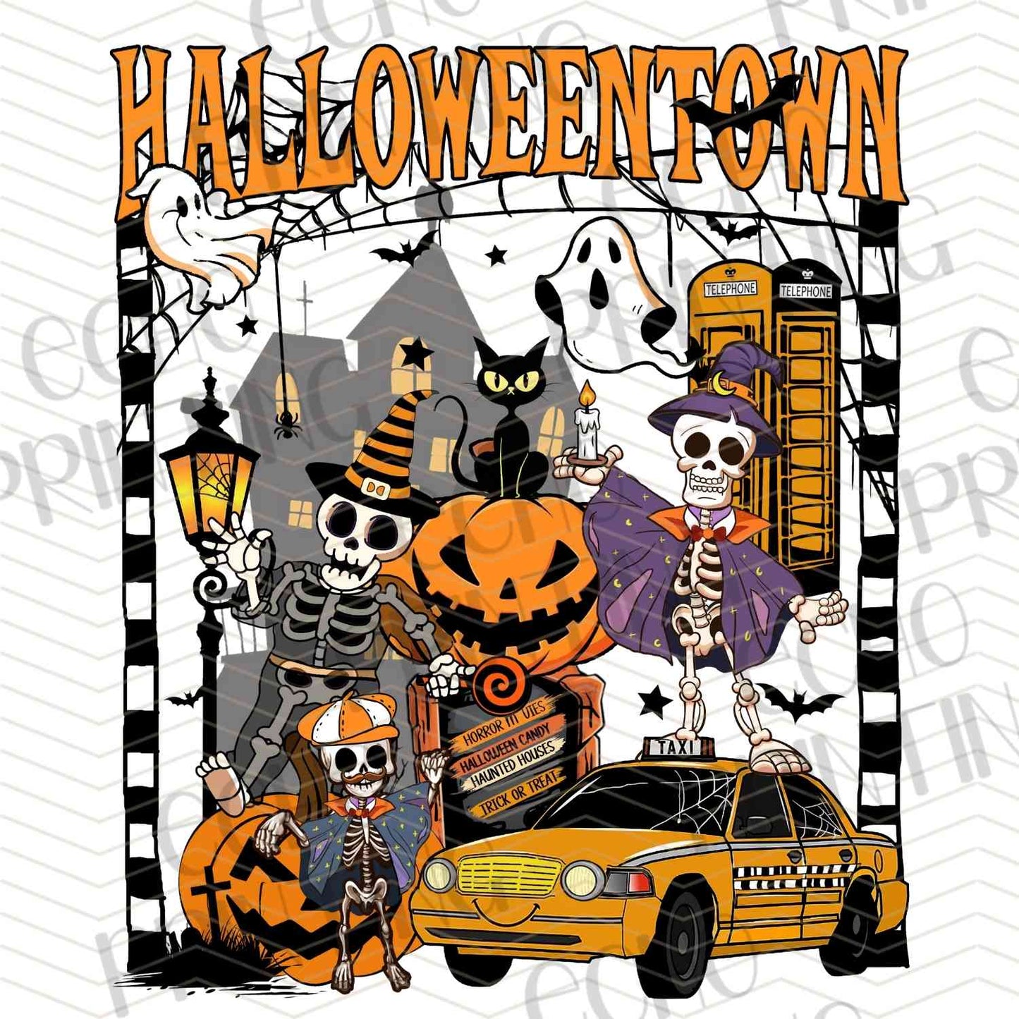 HLW 1177 – HALLOWEEN PET GHOSTS WITH PUMPKINS