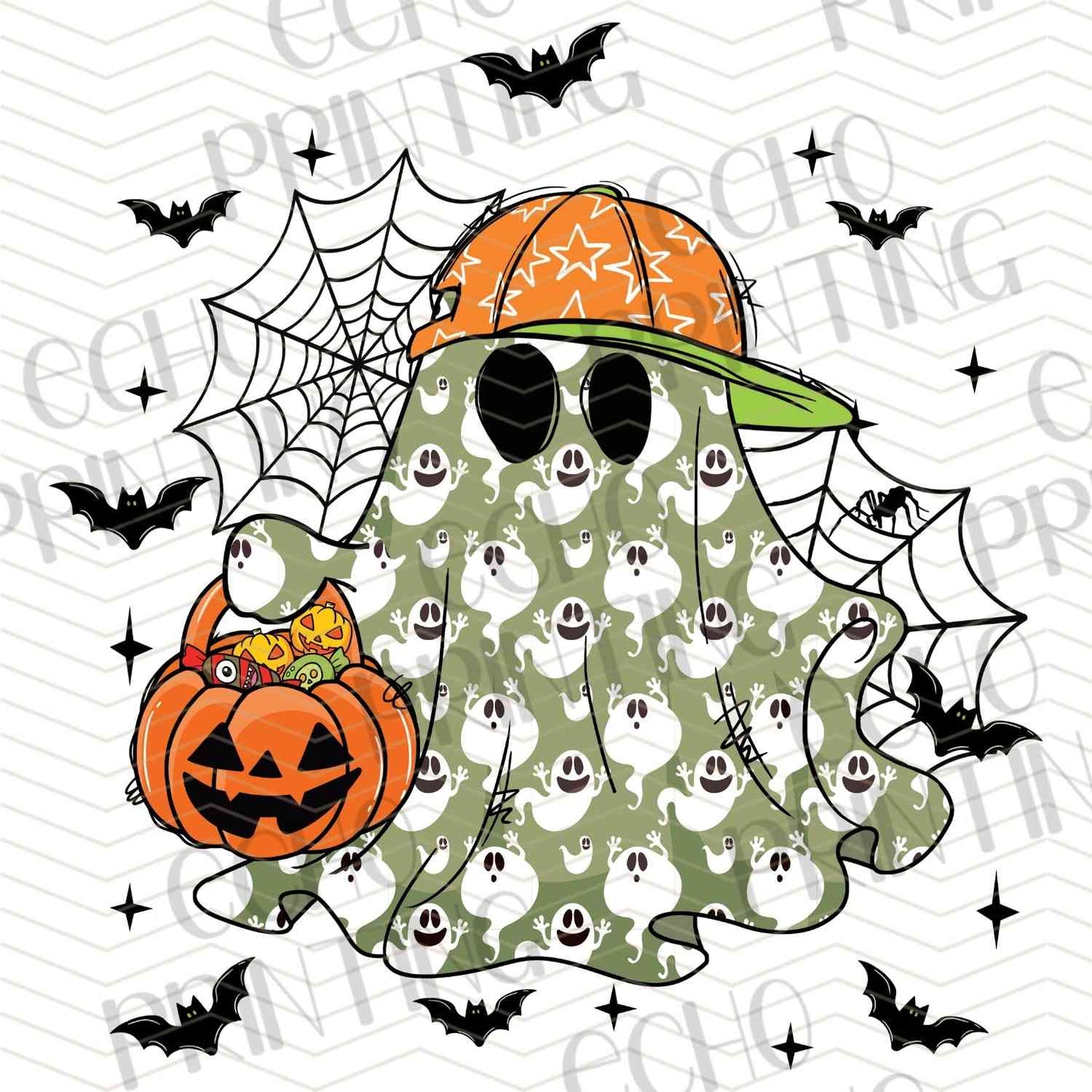 HLW 1187 – GREEN LEOPARD PRINT GHOST