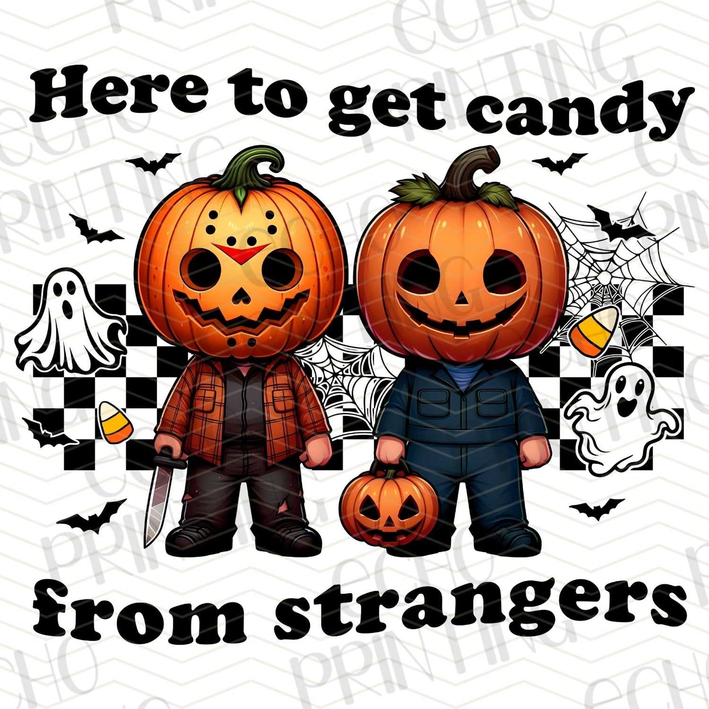 HLW 119 - HERE TO GET CANDY FROM STRANGERS PUMPKINS