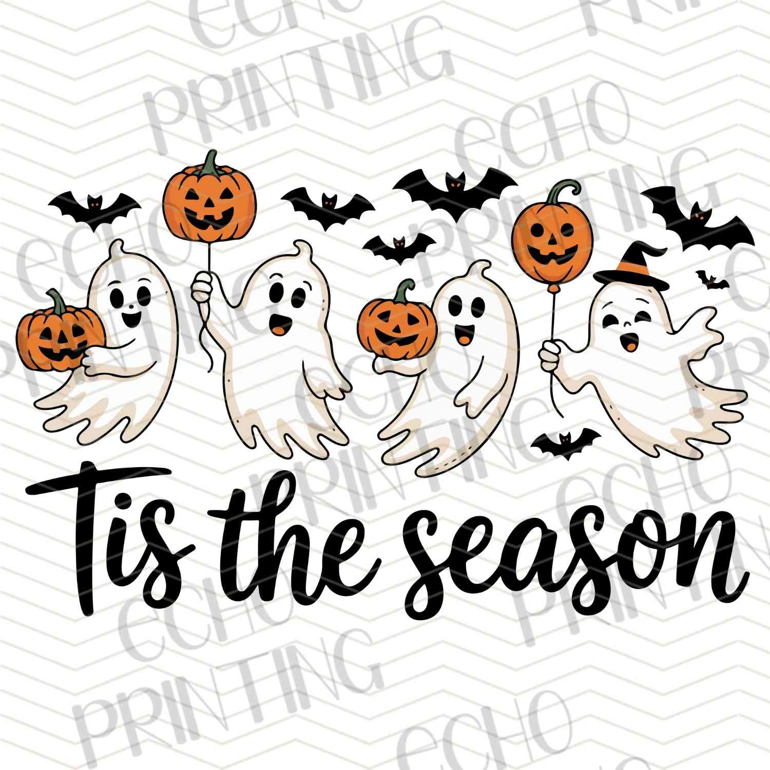 HLW 1192 - TIS THE SEASON HALLOWEEN GHOSTS – ECHO PRINTING