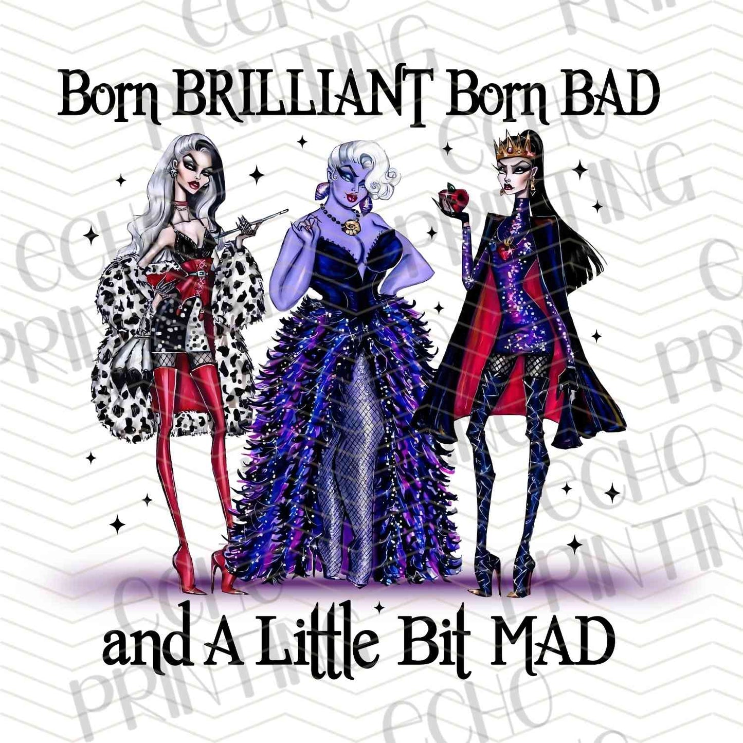 HLW 1193 – BORN BRILLIANT BORN BAD HALLOWEEN WITCHES