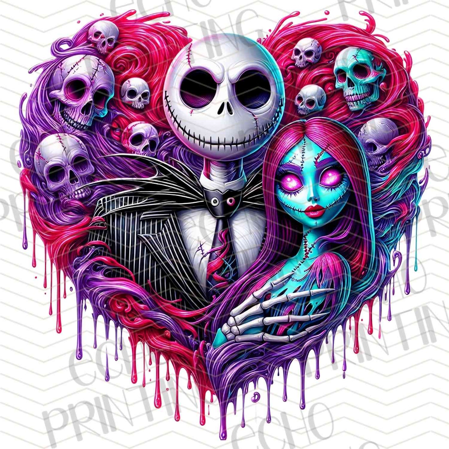 HLW 1207 – SKELETON LOVE HEART HALLOWEEN