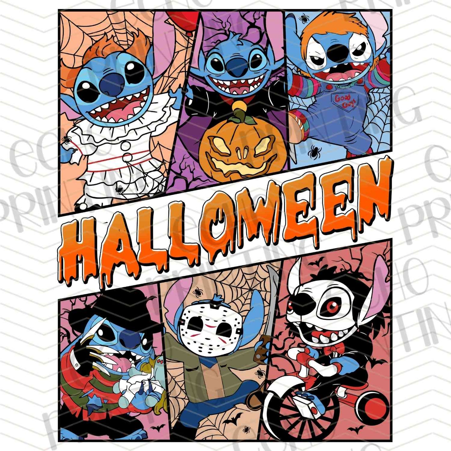 HLW 1219 – NIGHTMARE HALLOWEEN CHARACTERS COLLAGE