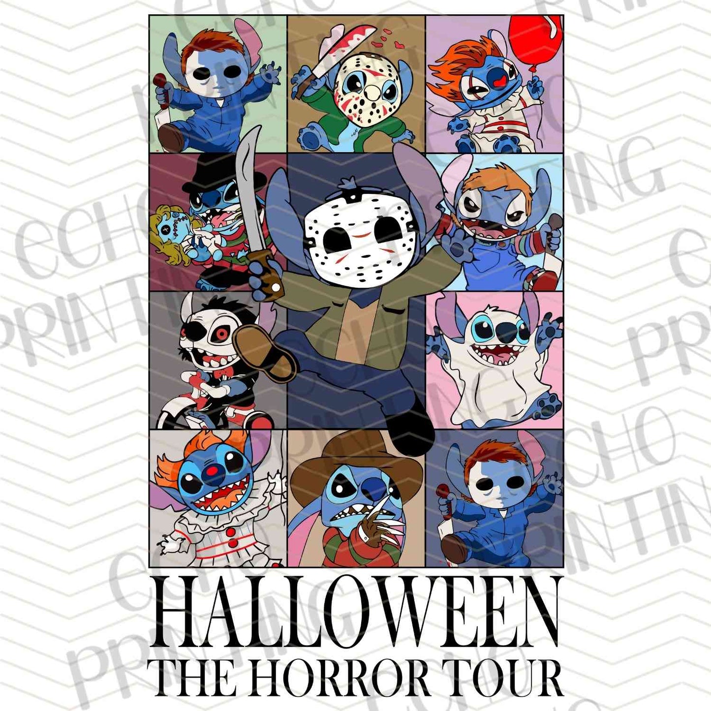 HLW 1225 – HORROR MOVIE ICONS TOUR COLLAGE
