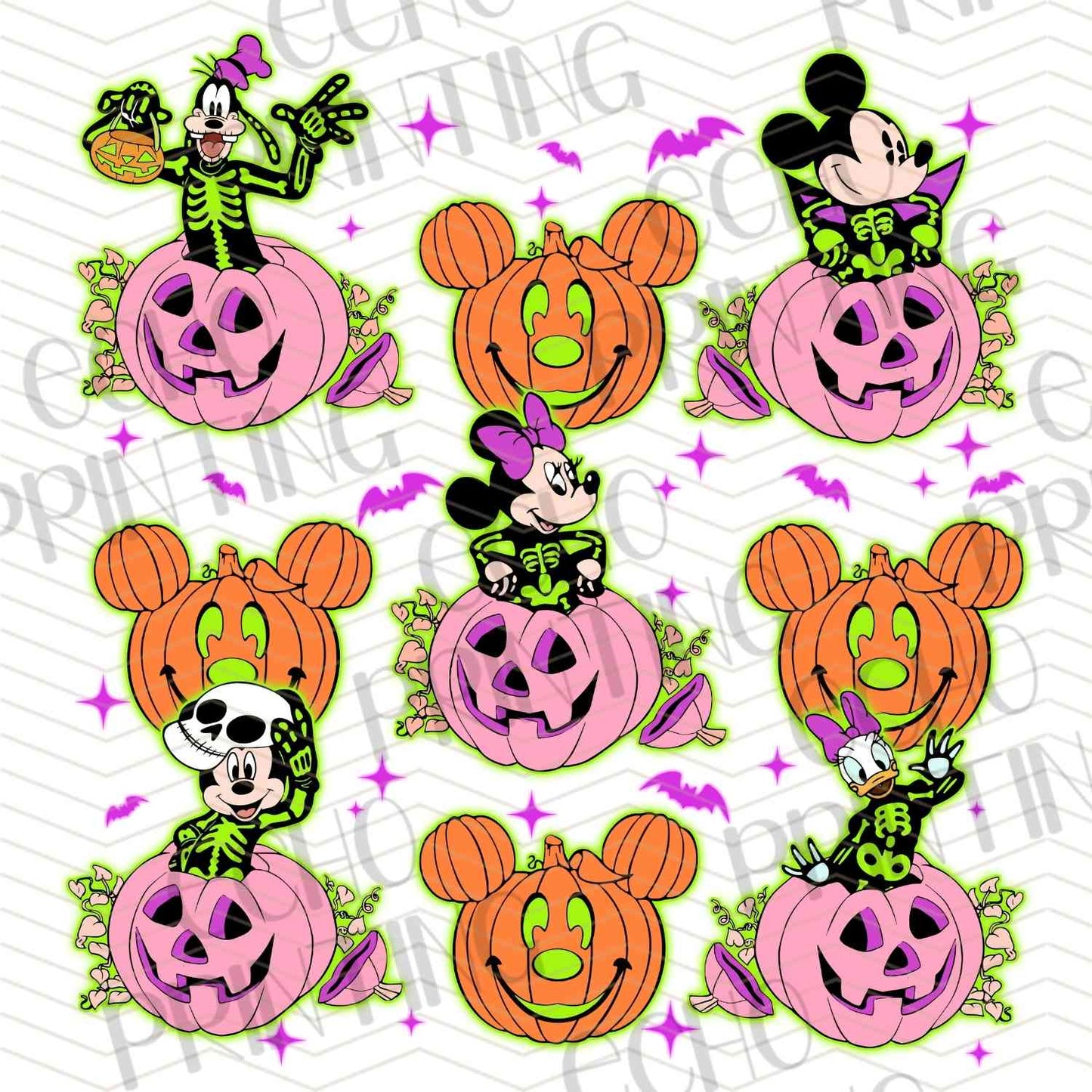 HLW 1228 – HALLOWEEN PUMPKIN CHARACTERS PATTERN