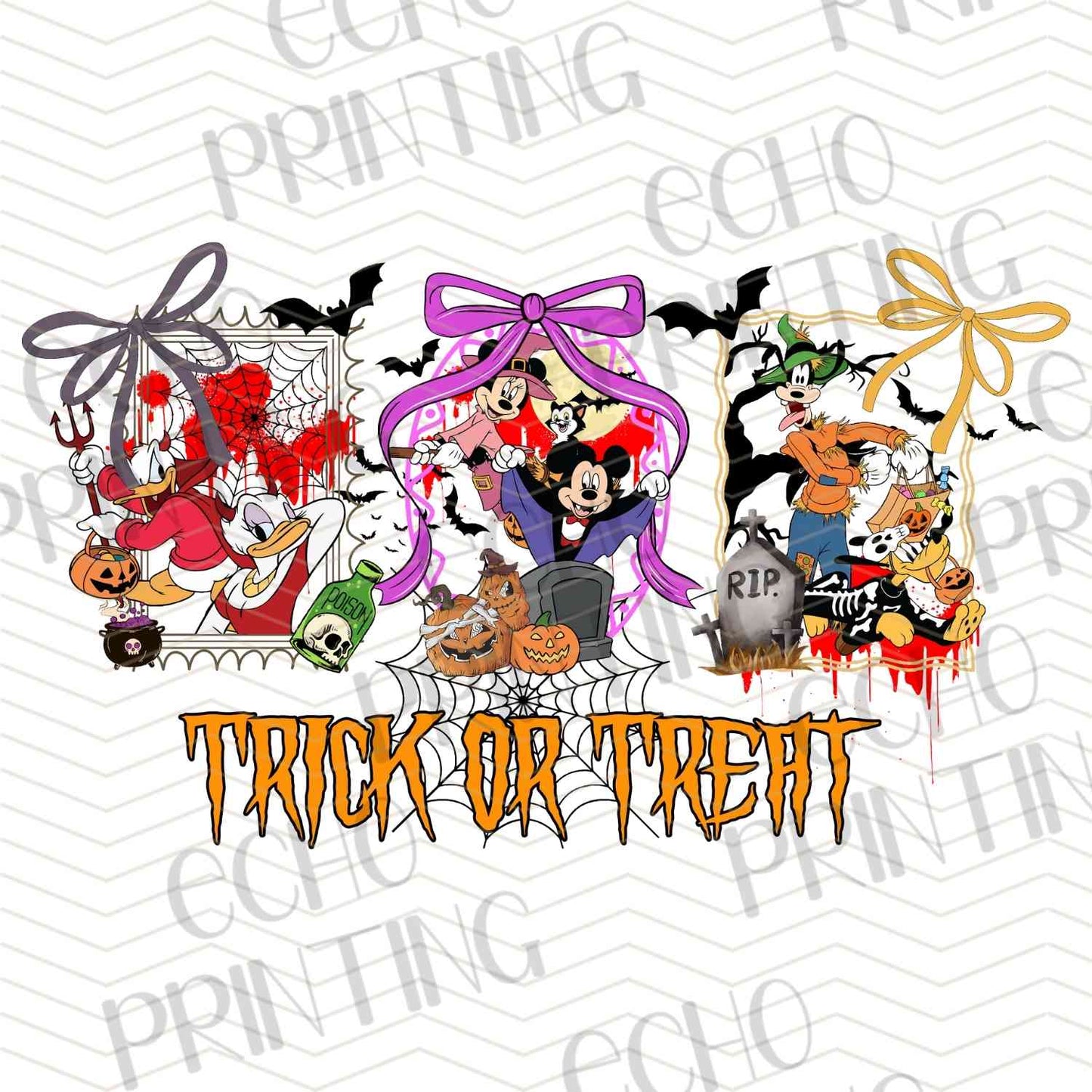 HLW 1242 – RETRO CARTOON TRICK OR TREAT COLLAGE