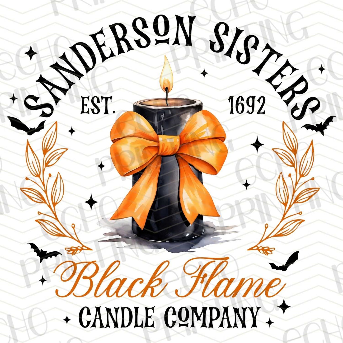 HLW 125 - BLACK FLAME CANDLE CO. WITCHY SISTERS THEME