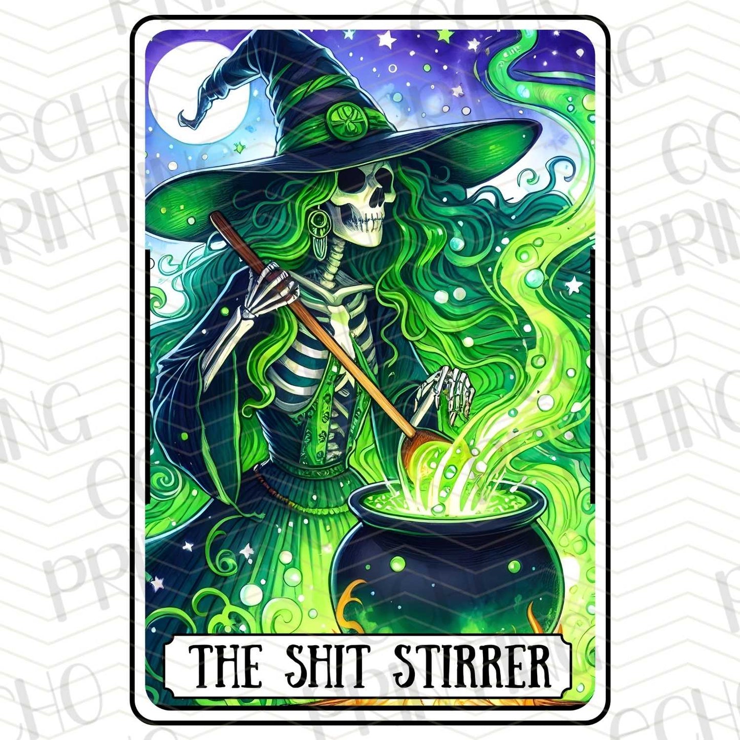 HLW 134 - WITCH SKELETON BREWING POTION “THE STIRRER”