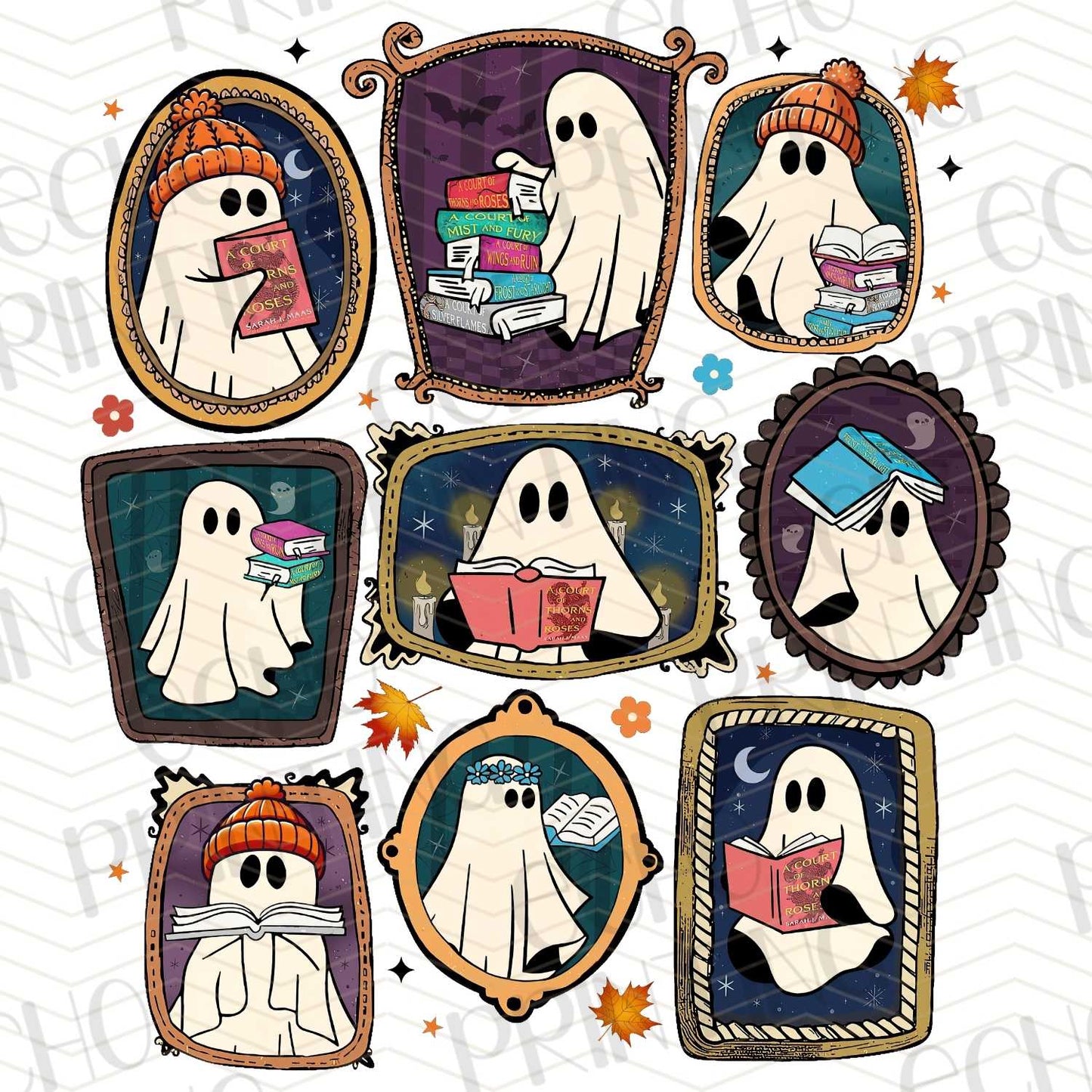 HLW 144 - RETRO STYLE GHOSTS IN FRAMES