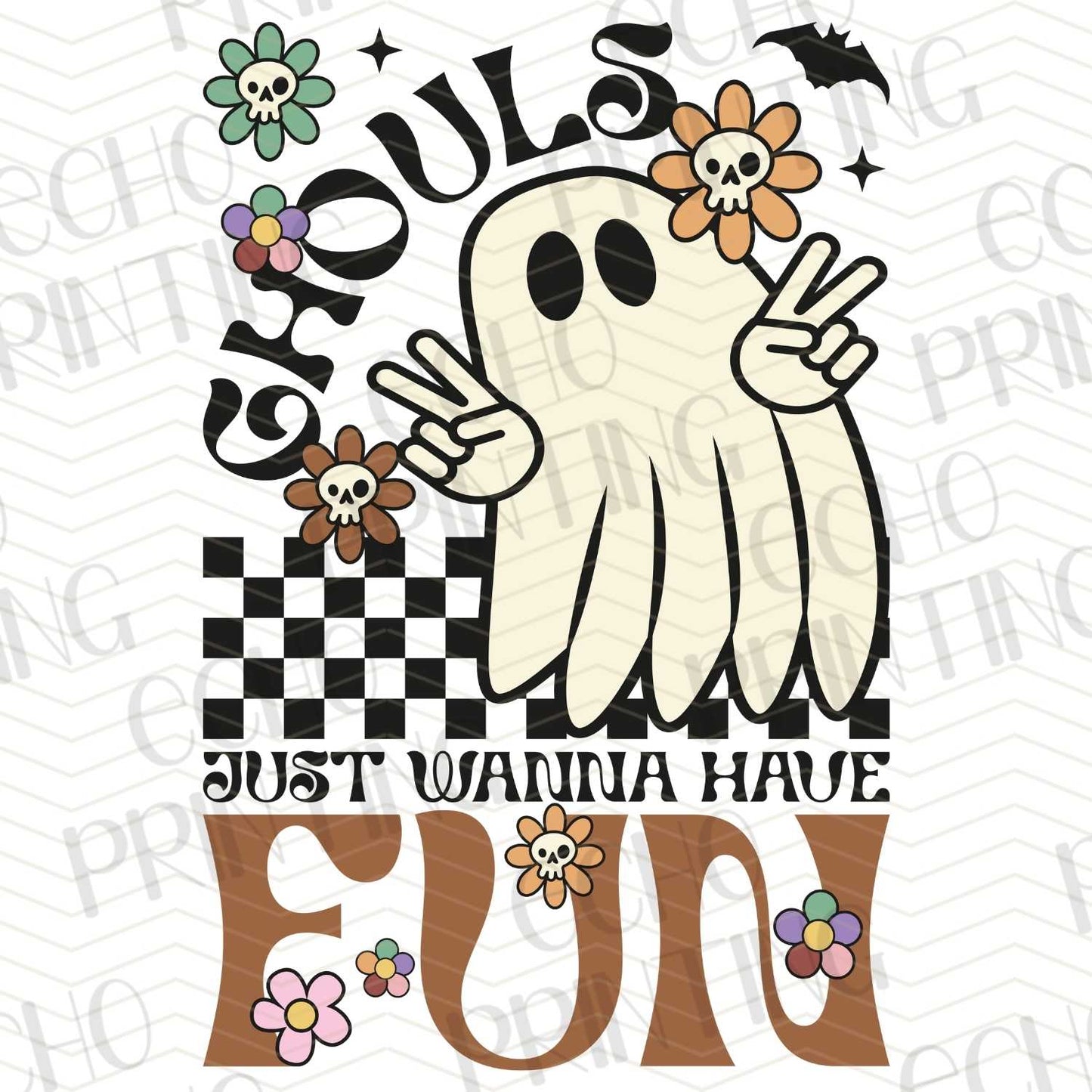 HLW 147 - GHOULS JUST WANNA HAVE FUN WITH FLORALS