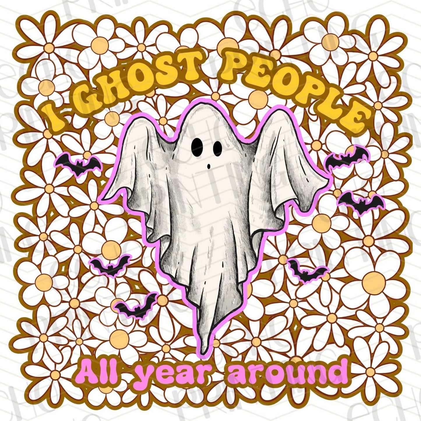 HLW 166 - “GHOST PEOPLE ALL YEAR” WITH DAISY BACKGROUND