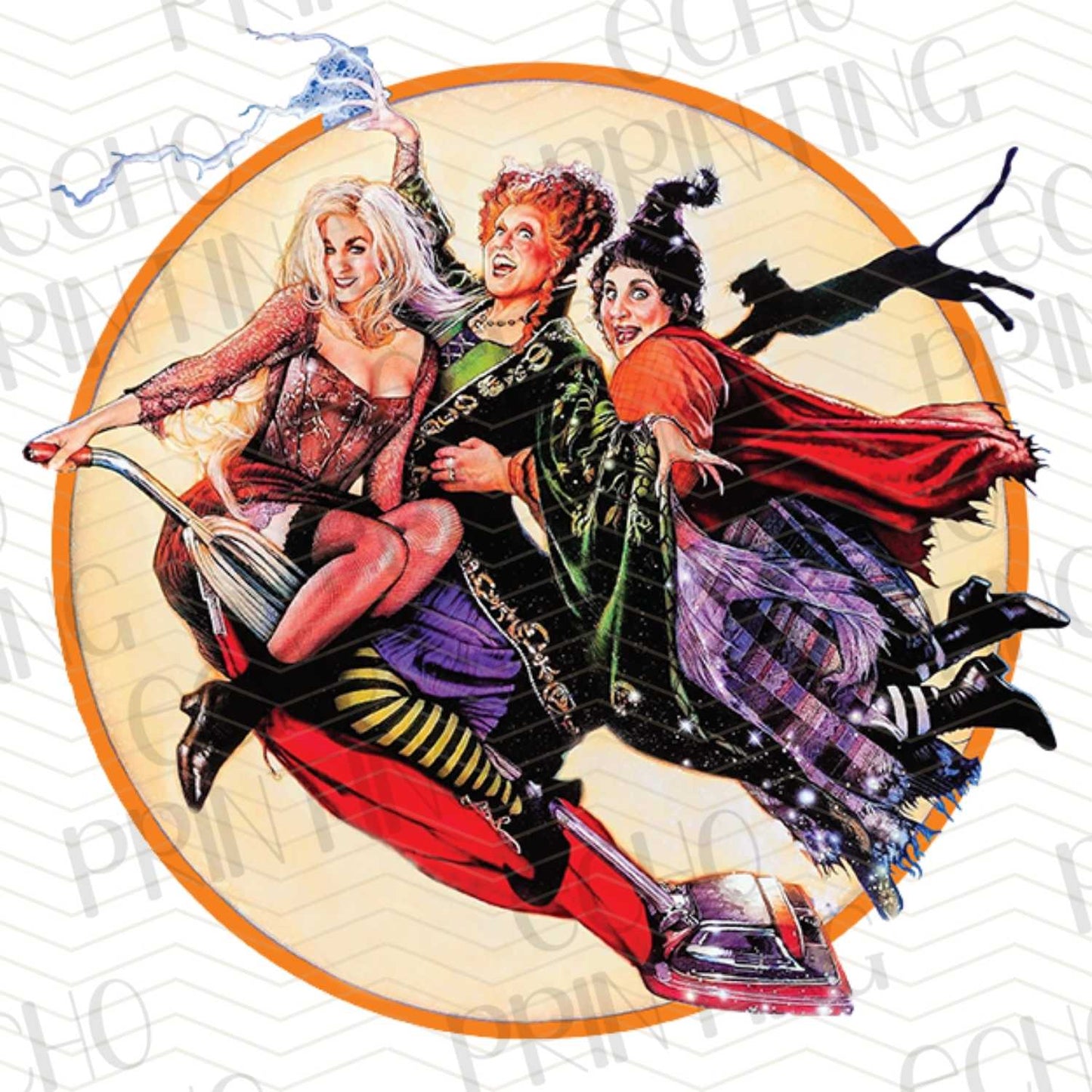 HLW 184 - HP WITCHES FLYING IN CIRCLE FRAME