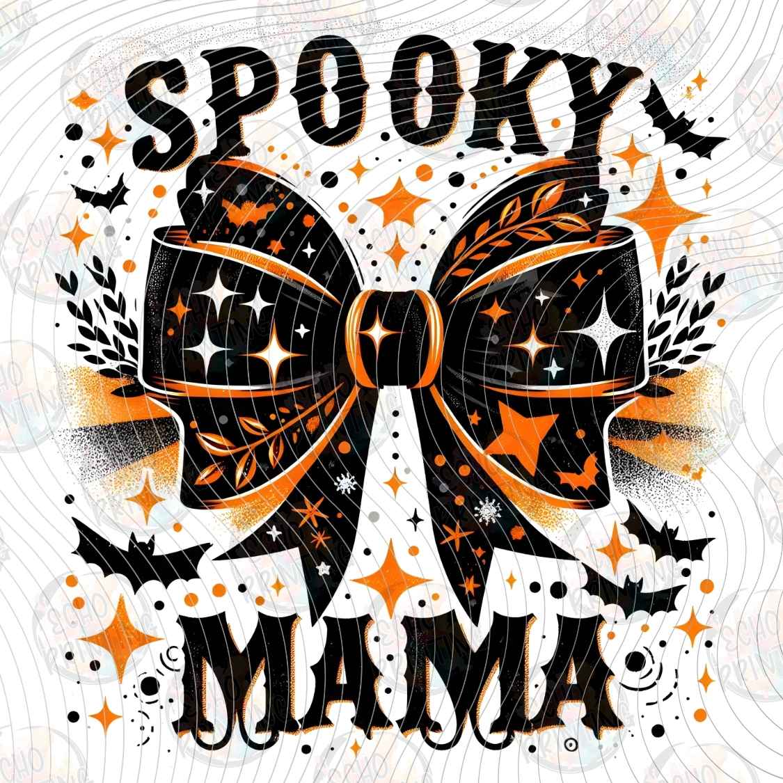 HLW 1842 - SPOOKY MAMA BOW