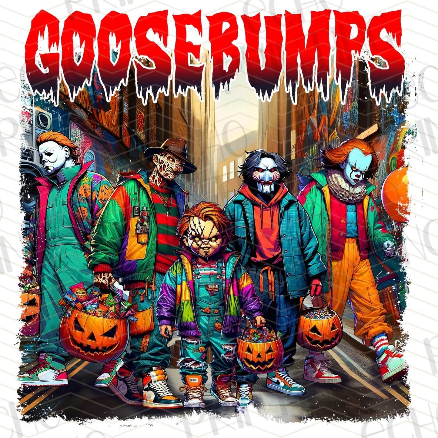 HLW 197 - GOOSEBUMPS CLOWNS GROUP HALLOWEEN STYLE