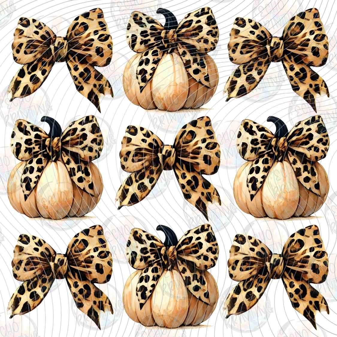 HLW 2074 - PUMPKIN BOW PATTERN