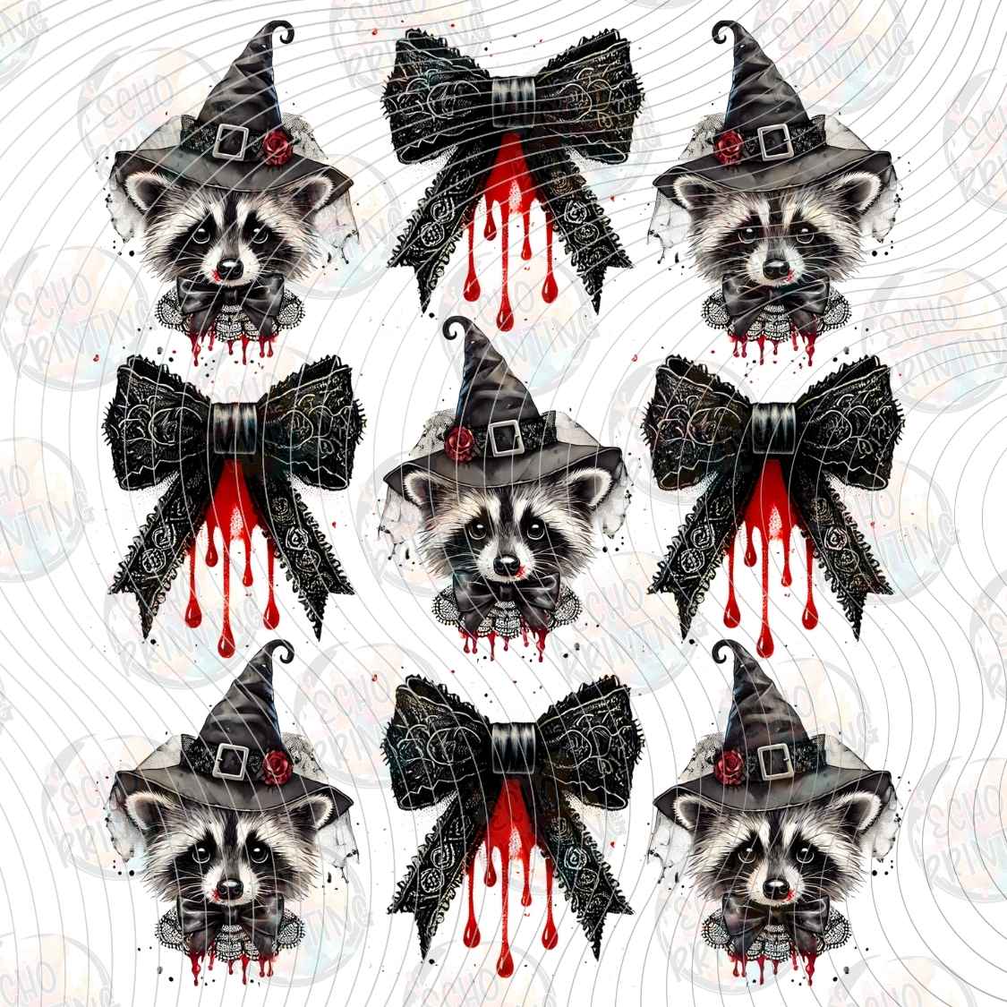 HLW 2084 - HALLOWEEN CAT BOWS