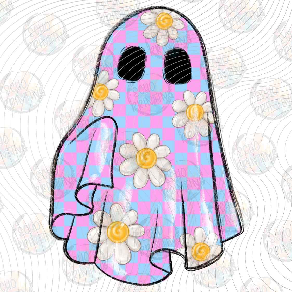 HLW 2087 - FLORAL GHOST PASTEL STYLE