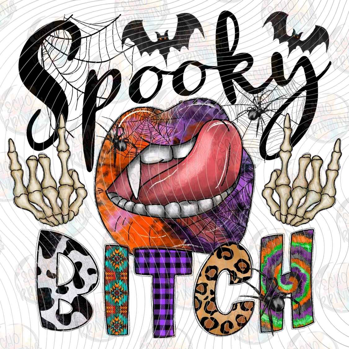 HLW 2182 - SPOOKY WITCH RETRO LETTERING