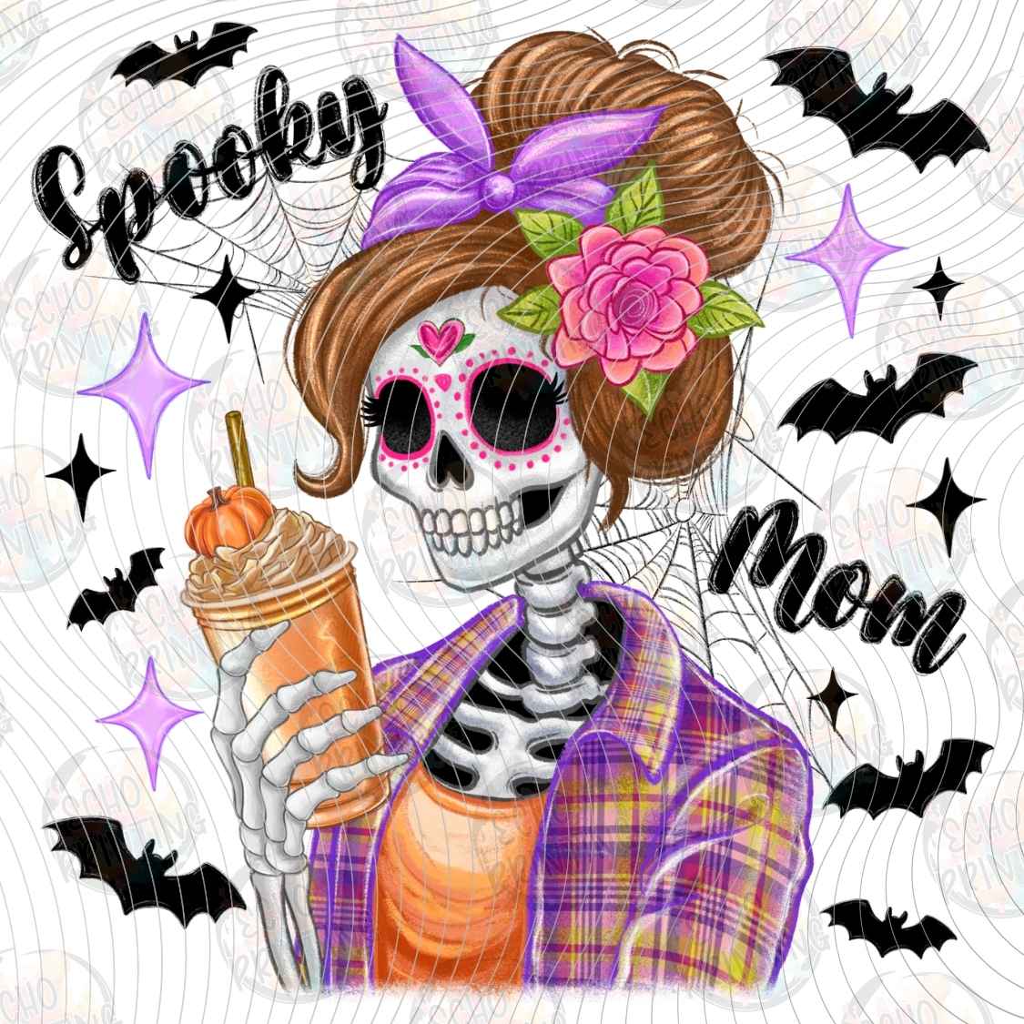 HLW 2190 - SPOOKY MOM SKELETON STYLE