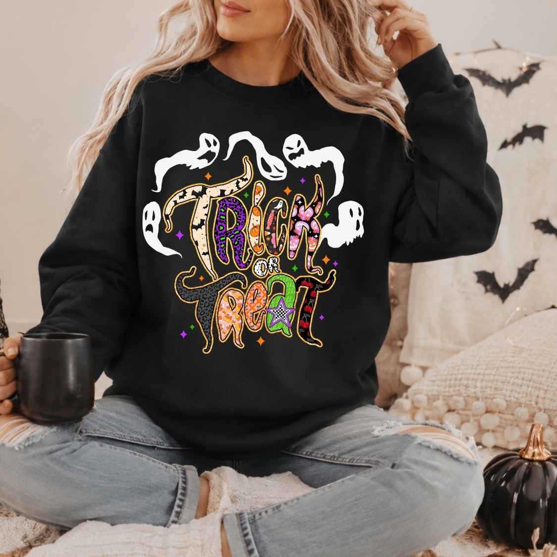 HLW 2266 - TRICK OR TREAT SWEATSHIRT