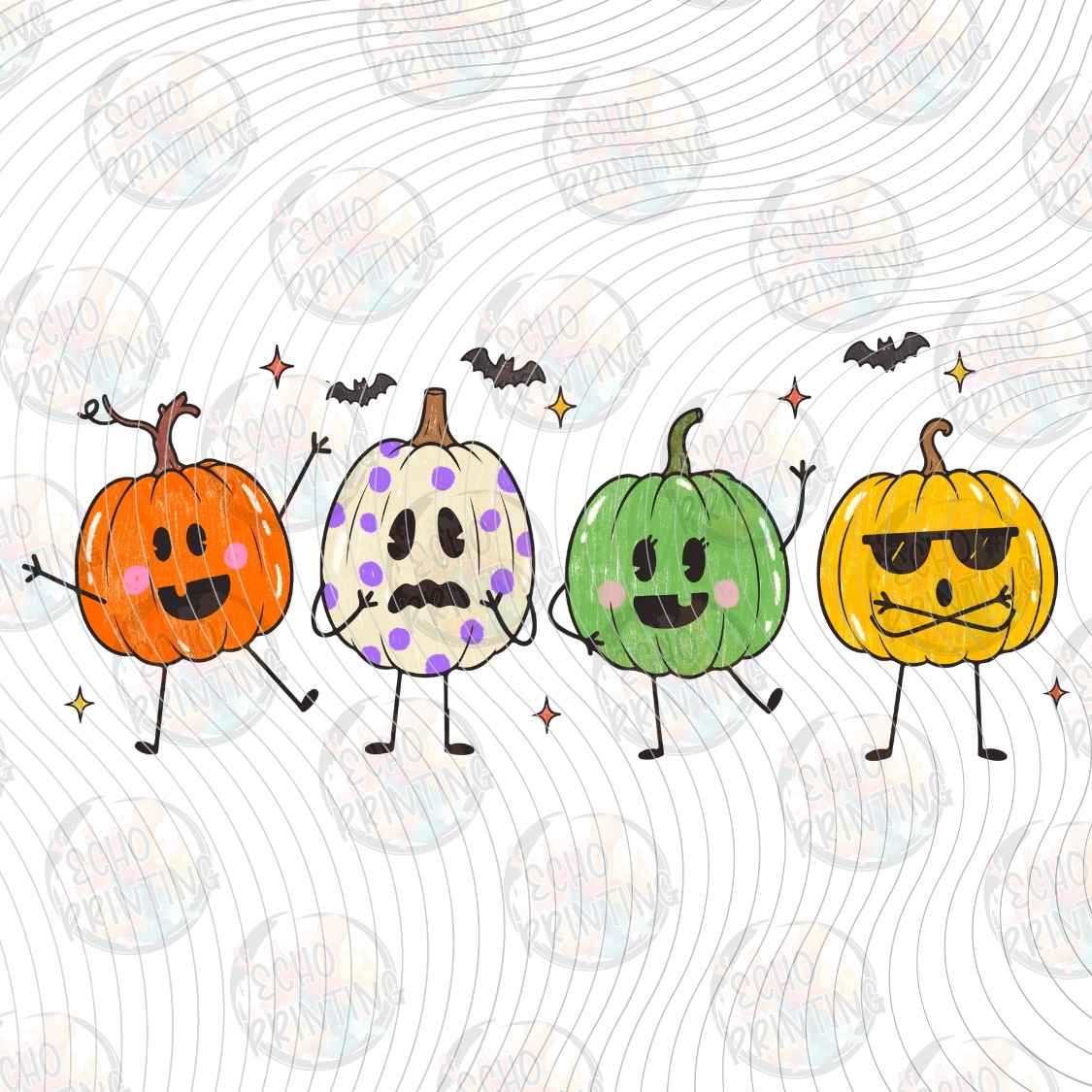 HLW 2360 - PASTEL PUMPKIN FACES