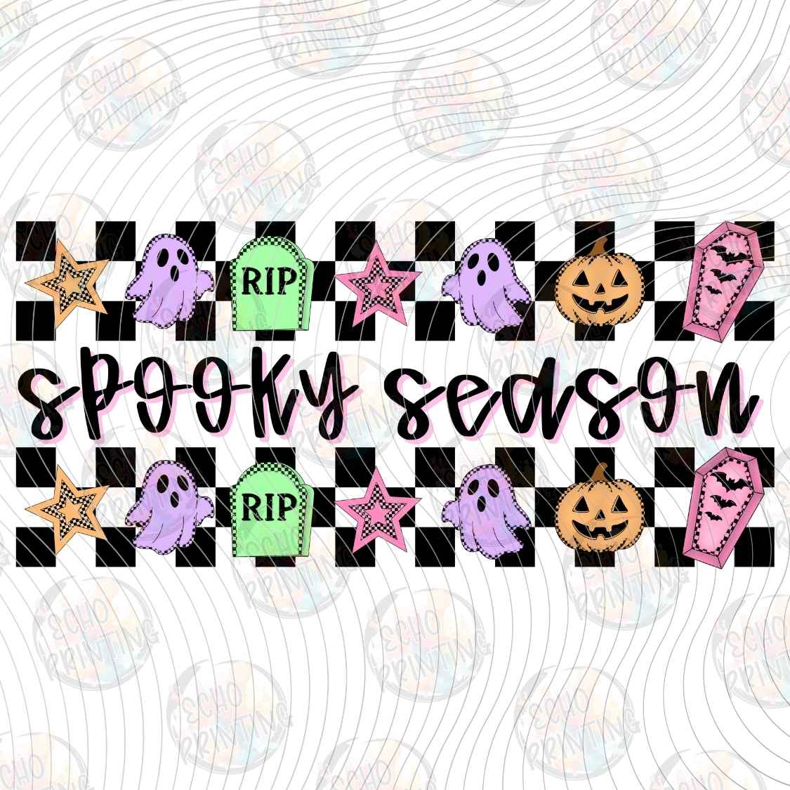 HLW 2502 - SPOOKY SEASON CHECKERBOARD
