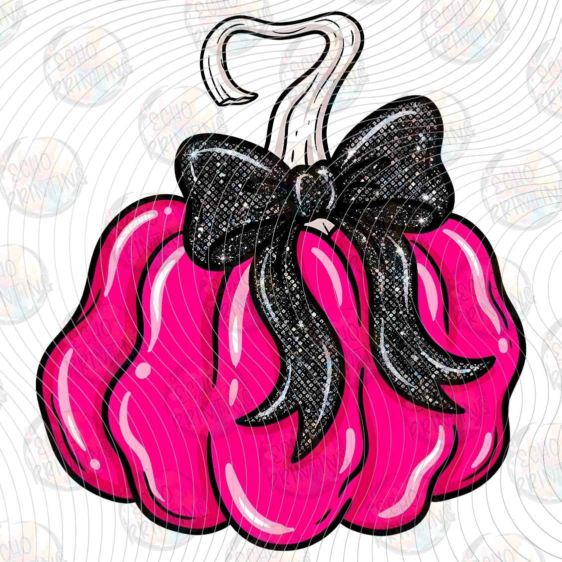 HLW 3334 - PINK PUMPKIN BOW
