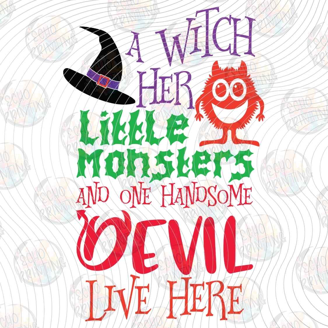 HLW 3638 - LITTLE MONSTERS LIVE HERE