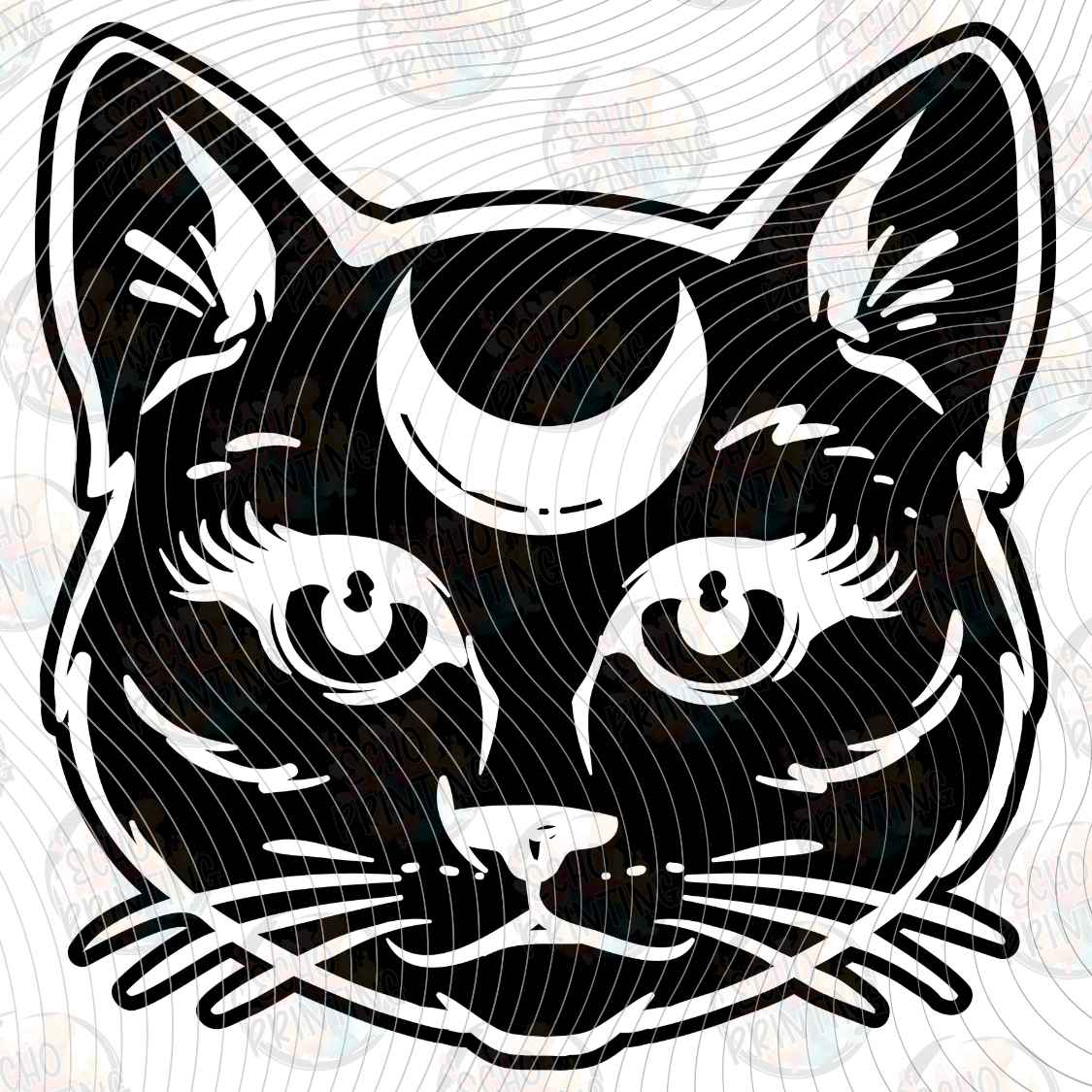 HLW 3732 - MOON PHASE BLACK CAT