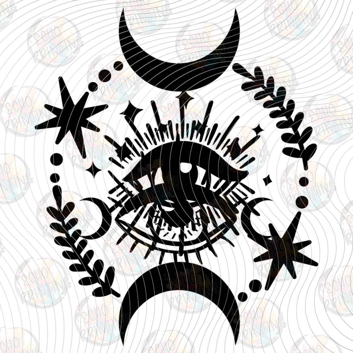 HLW 3760 - CELESTIAL MOON PHASE ART