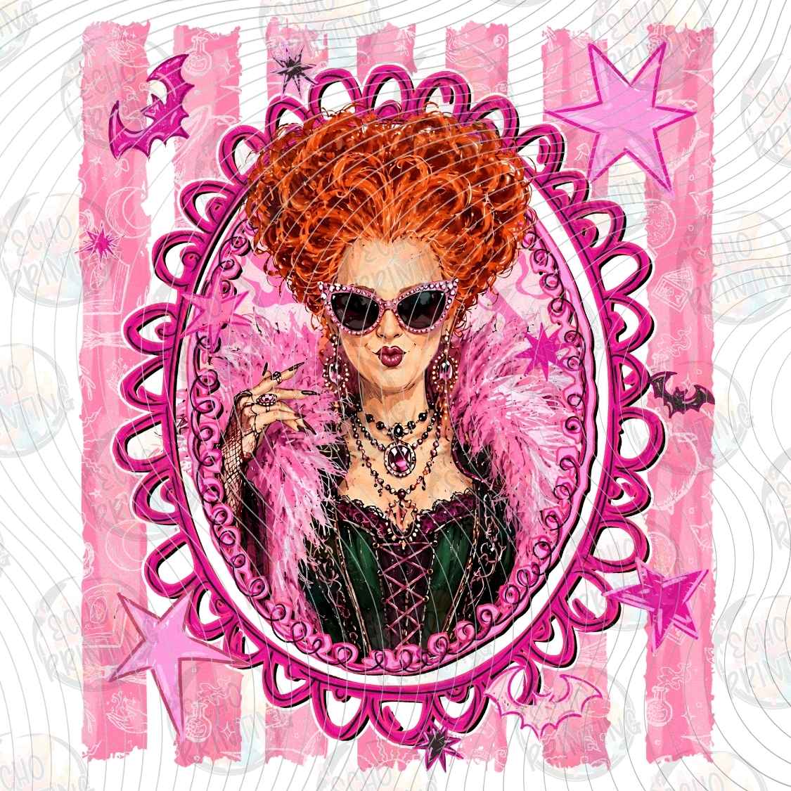 HLW 3808 - RETRO WITCH PORTRAIT