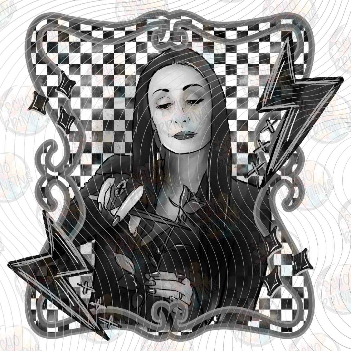 HLW 3858 - GOTHIC HAUNTED PORTRAIT