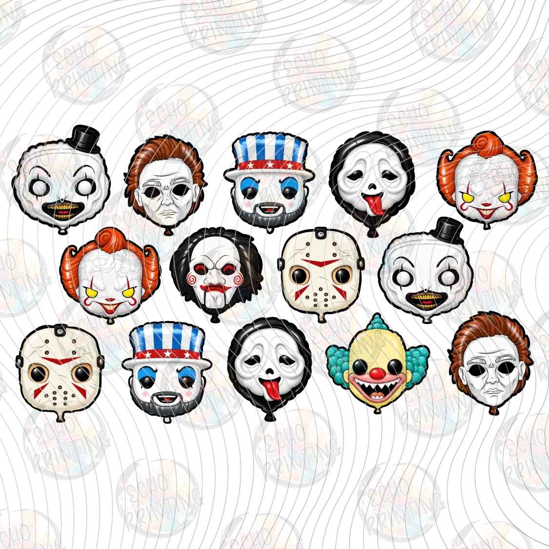 HLW 3946 - HORROR ICON STICKERS