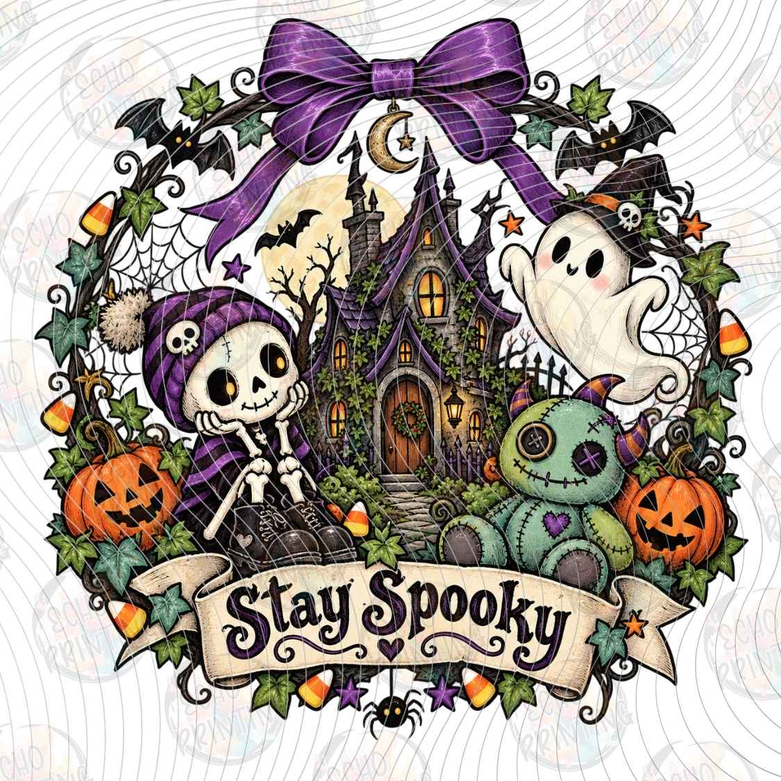 HLW 3960 - STAY SPOOKY WREATH